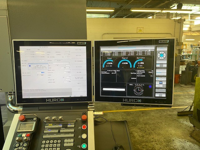 The VMX24i CNC mill has dual screens, which will increase the operator/machinists productivity in producing cryogenic, vacuum, and pressure components. 
