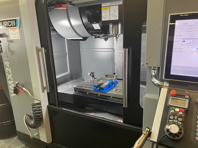 Ready for action the new CNC Mill will add to Meyer Tool's ability to produce cryogenic, vacuum, and pressure components. 