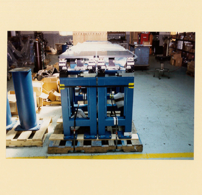 This week’s Throwback Thursday is a high-precision machined and welded leveling system that Meyer Tool built for the Advanced Photon Source at Argonne National Lab.  Over the course of several years, we produced many of these systems for leveling the vacuum chambers for the APS beamline.